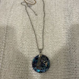 Annika Witt abalone‎ sterling silver necklace